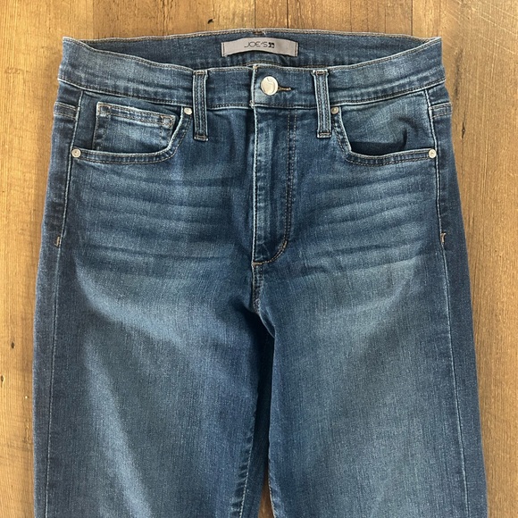 Joe’s Jeans Mid Rise Cropped Raw Hem Jeans Size 27 Medium Wash - Picture 5 of 11